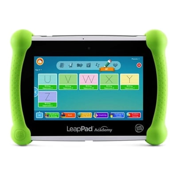 VTech LeapFrog LeapPad Academy Learning Tablet - Green Plastic  Silicone with Accessories  Age Group 3-8 Years Old