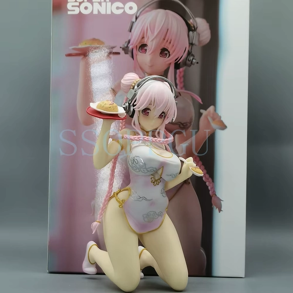Emontoys Sonicomi SUPER SONICO Figure Cheongsam 1/7 Anime Girl PVC Action Figure Toy SONICO Statue Game Collection Model Doll