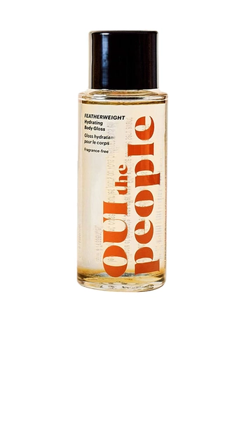 OUI The People Featherweight Hydrating Body Gloss in Fragrance Free.