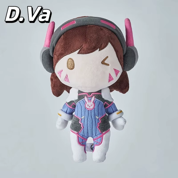 20CM Game Overwatch D.Va Cosplay Plush  Cute Soft Plush Doll Body Dress Up Stuffed Plushie Toys Birthday Gift