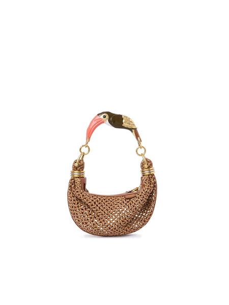 Small Bracelet Hobo bag in braided leather