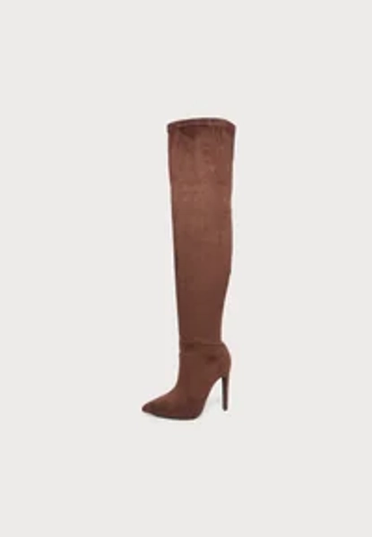SIENNA OVERKNEE - Overknees - dark  brown