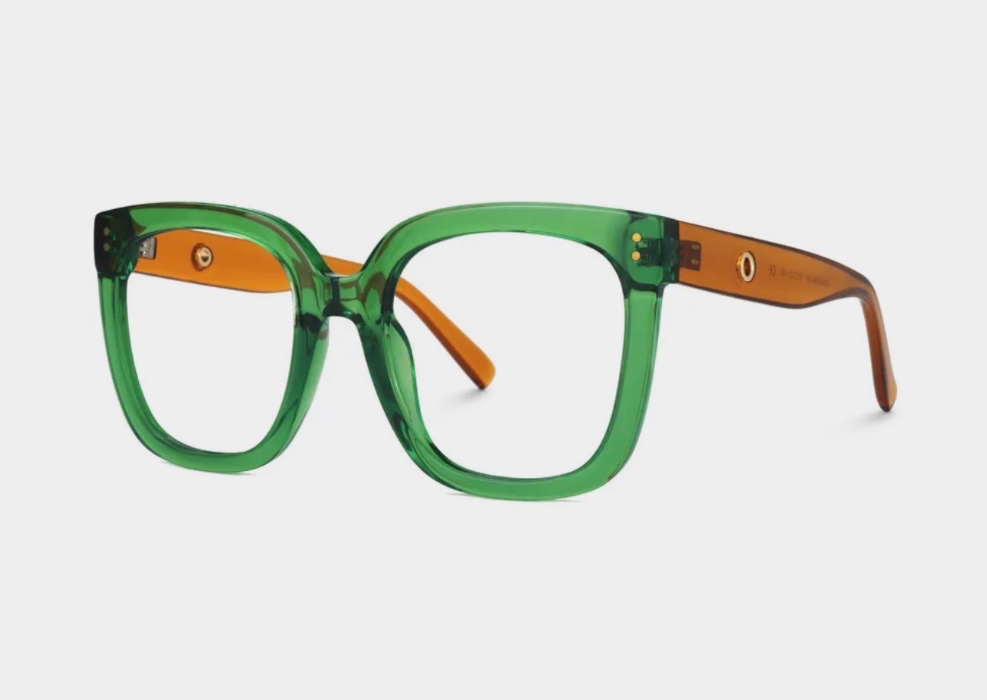 TR90 Ebony Eyeglasses, Ebony Square Glasses -Zeelool Glasses