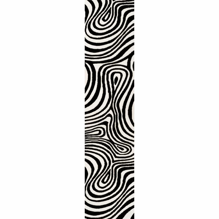 Maribo Abstract Groovy Striped Area Rug