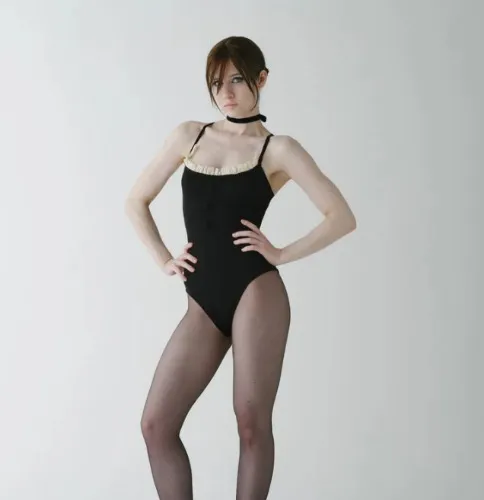 French Maid Cross Back Bodysuit | Large