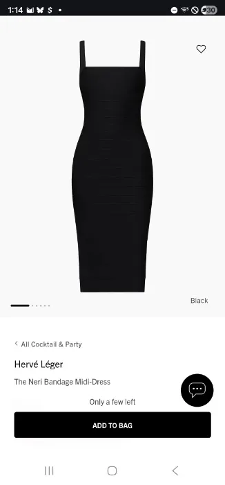Herve Leger The Neri Bandage Midi-Dress