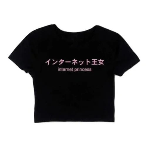 Internet Princess Crop Top - Black / S