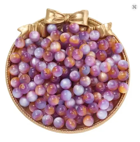 8mm x 20pcs - Resin Beads