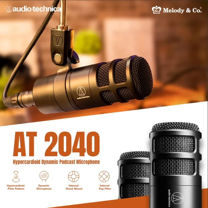 Audio-Technica AT2040 Microphone (Black)