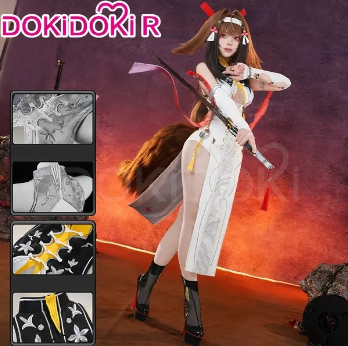 Zenless Zone Zero Ye Shunguang Cosplay, Wig and Tail