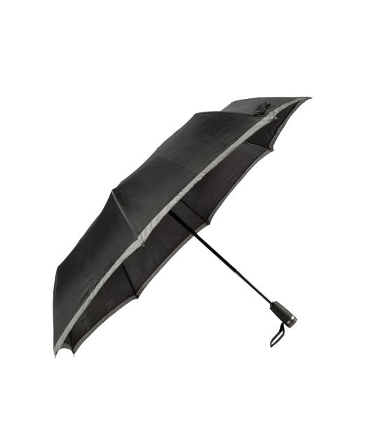 Automatic-opening pocket umbrella with contrast canopy edge