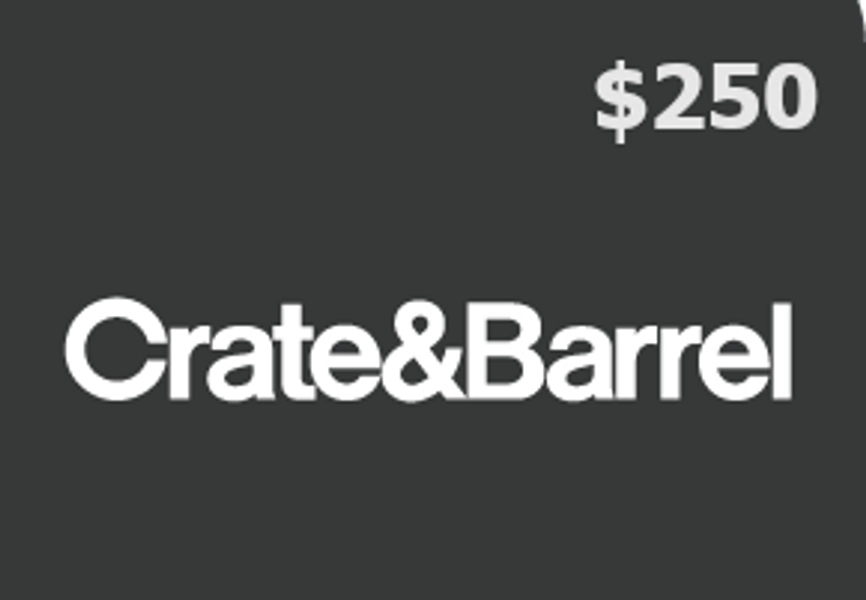 Crate and Barrel $250 Gift Card US