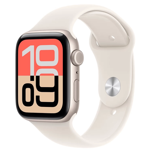 Apple Watch SE 3 Cell 40mm Starlight Case Starlight Sport Band S/M