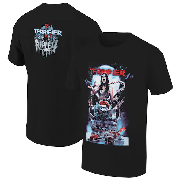 Men's Ripple Junction Black Rhea Ripley Christmas Chimney T-Shirt