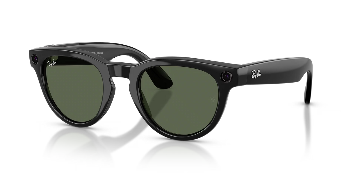 (Gen 2) Ray-Ban Meta Black Frame Green Lenses AI Glasses