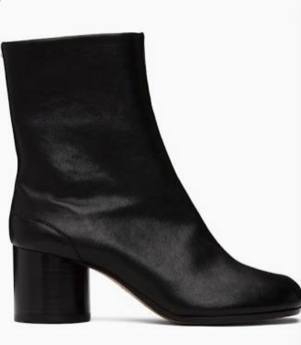 Black Tabi Ankle Boots
