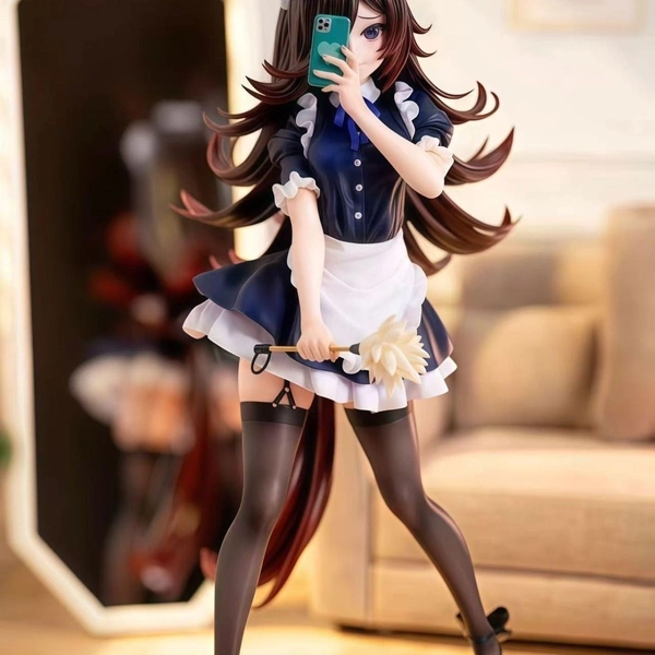 Uma Musume Pretty Derby Rice Shower Figure: Maid Outfit Collectible Statue Toys