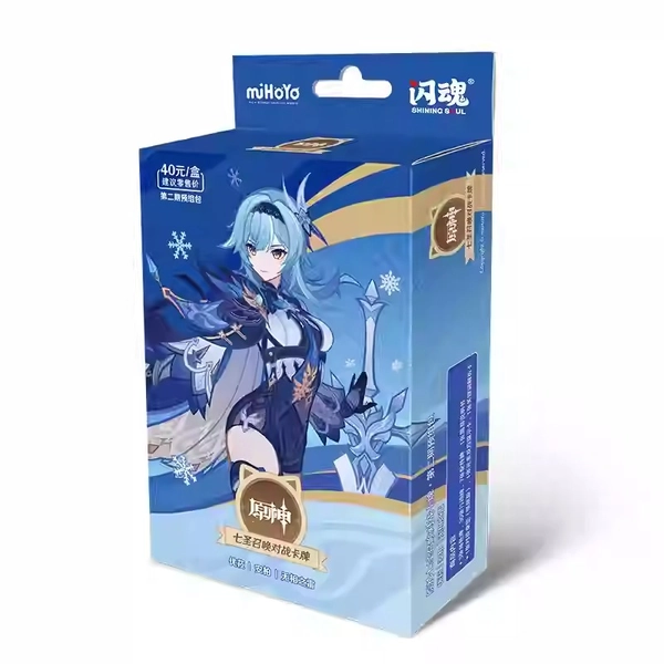 2nd Edition Official Genshin Impact TCG Pre-Built Deck Genius Invokation TCG Cards Chinese - Eula