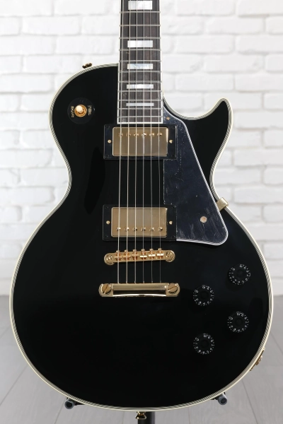 Epiphone Inspired by Gibson Custom Les Paul Custom Electric Guitar - Ebony