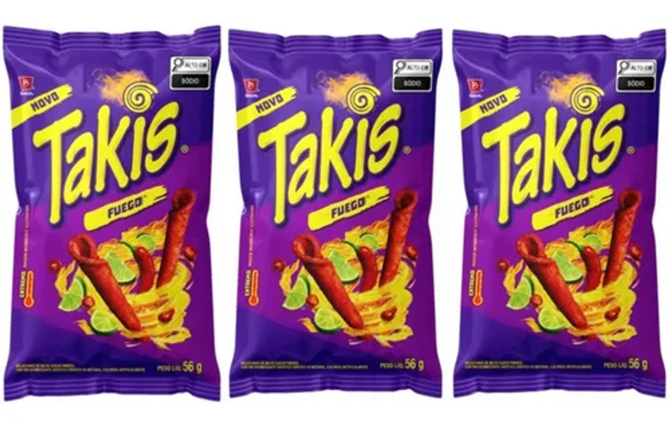 Takis Fogo Salgadinho Crocante Pimenta E Limão
