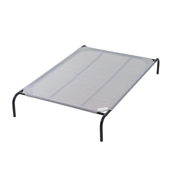 Coolaroo Elevated Dog Bed, 37" L X 59.8" W X 8" H, Grey