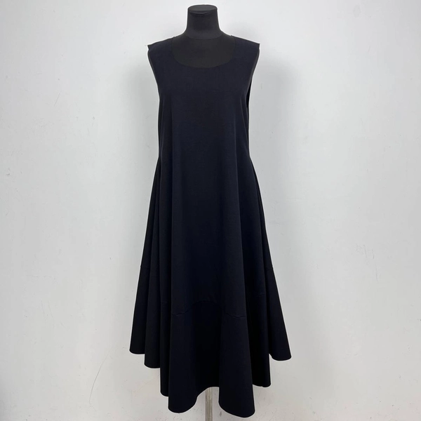 Rundholz Black Dress Sleeveless A-Line Flared Hem Bubble Avant Garde Size M