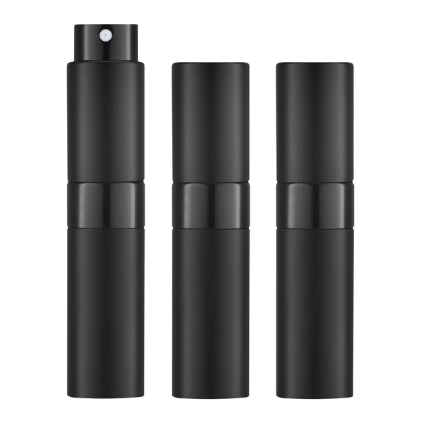 LISAPACK 8ML Atomizer Perfume Spray Bottle for Travel (3 PCS) Empty Cologne Dispenser, Portable Sprayer (Black) - Walmart.com