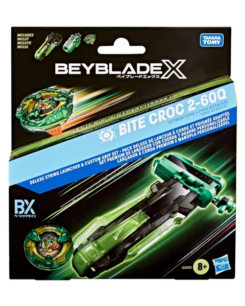 Beyblade X Deluxe String Launcher & Custom Grip Set