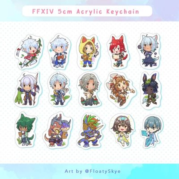 FFXIV Dawntrail Acrylic Keychain