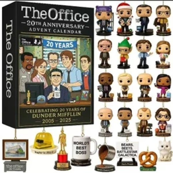 The Office 20th Anniversary Christmas Advent Calendar - 2D Acrylic Figures