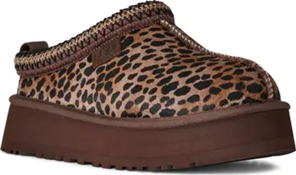 Tazz Caspian Genuine Calf Hair Platform Slipper