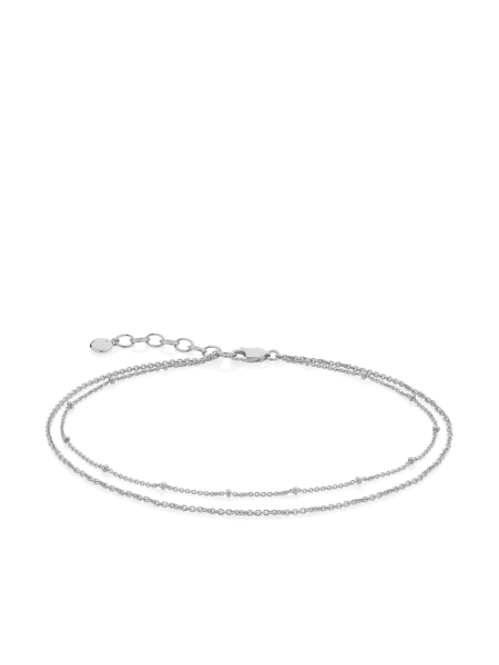 Monica Vinader Double Chain anklet - Silver One Size