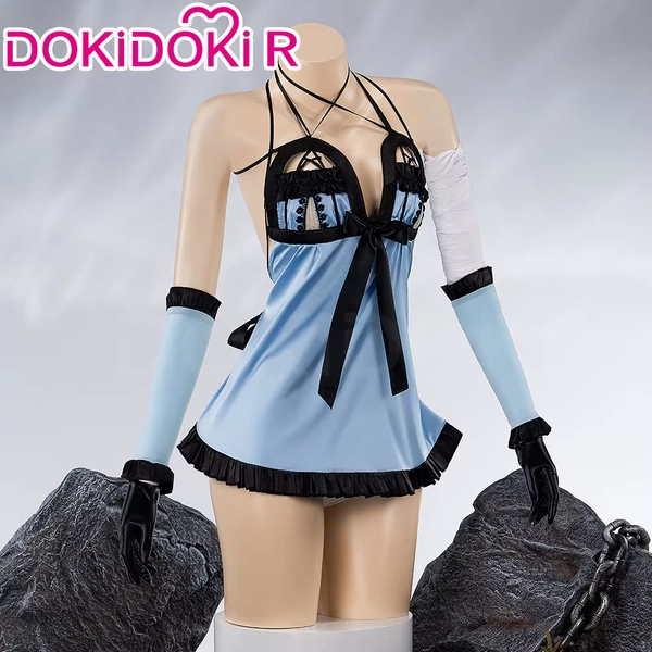 Kainee Cosplay Costume Game DokiDoki-R Women Sexy Blue Dress Kainee Cosplay Dress Christmas Costume XL - AliExpress 
