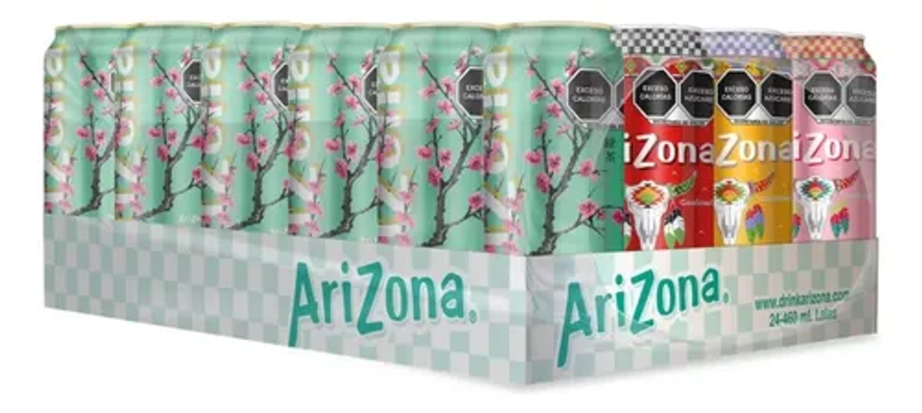 Bebida Saborizada Arizona Lata 24 Pzas De 460ml