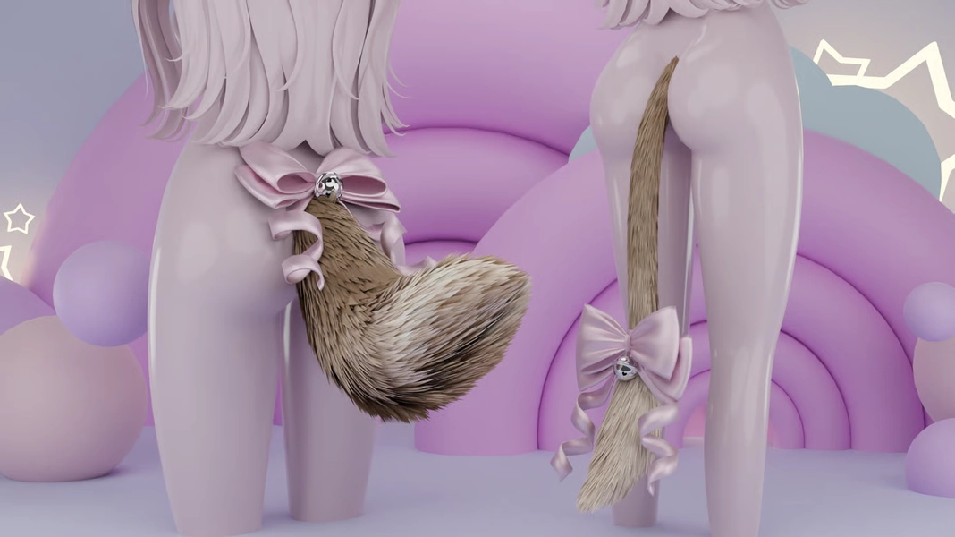 pretty tail and ears