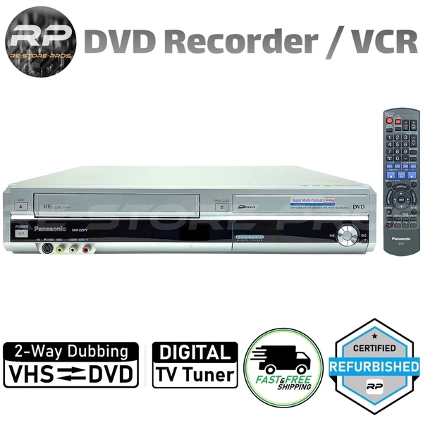 Panasonic DMR-EZ37V DVD VCR Combo Player VHS to DVD Recorder w/ Digital TV Tuner