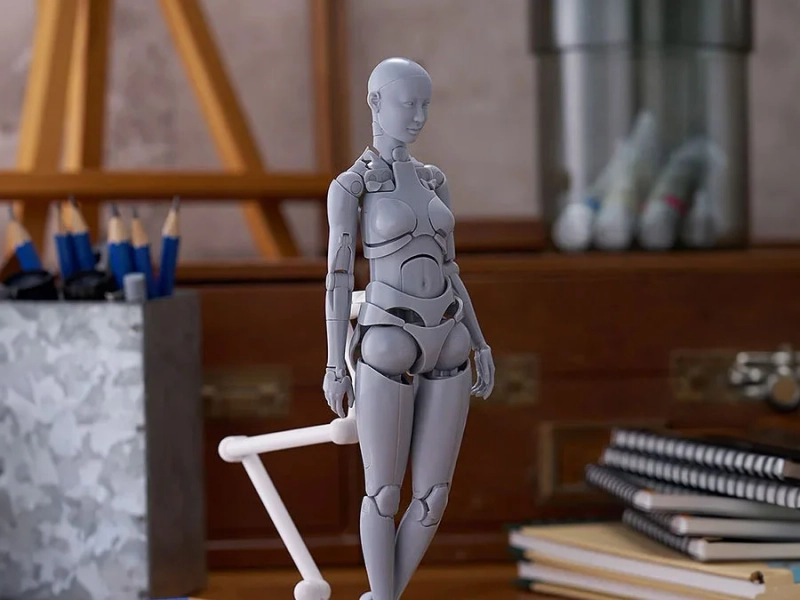 Nishimura Style Drawing Doll Olive (Gray) Action Figure