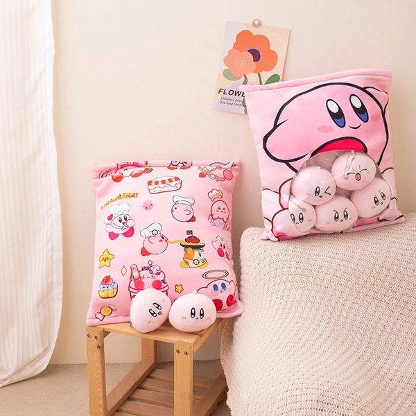 Kirby Plush Cushion 6 Kirby Keychains Ita Bag Pillow - A