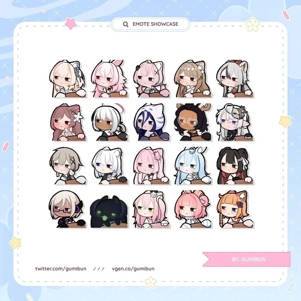 ୨୧﹒YCH ModCheck Emote by gumi (@gumibun)