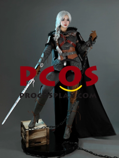 Game Ciri Cosplay Costume C09618