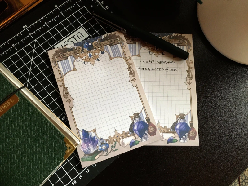 Magic Workshop 4 X 6 " 50 Sheet Grid Memopad - Etsy
