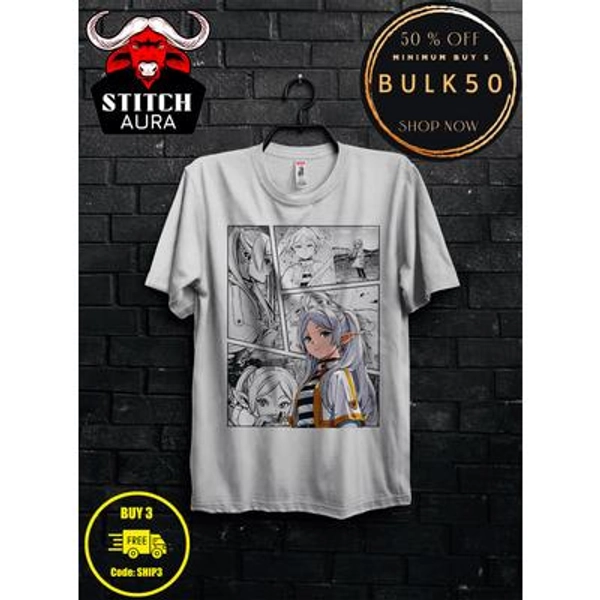 Frieren Cosplay Shirt For Girl,Gift Tee For Mangaka Japanese,Himmel Sweater For Man,Heiter Poster For Sousou No Frieren,Eisen Anime Appareal