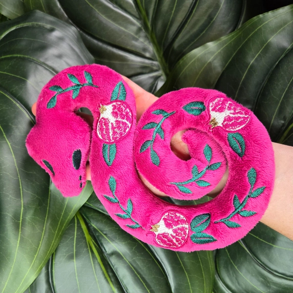 Persephone in Pink - Weighted Snake - Plush - Olympus