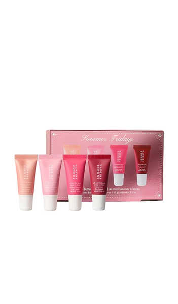 Summer Fridays The Lip Butter Balm Minis in Pink.