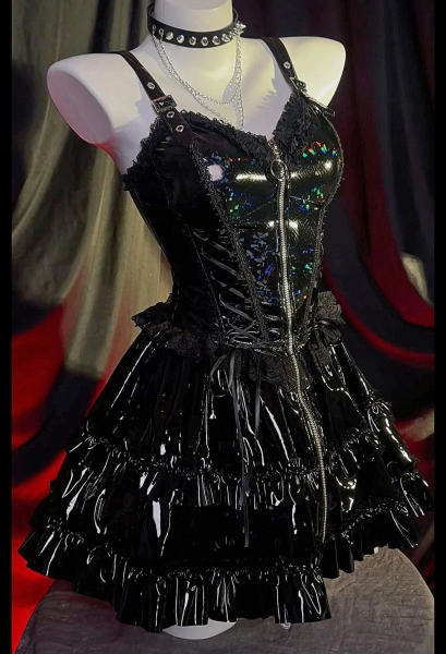 Misa Dress with Choker and Gloves