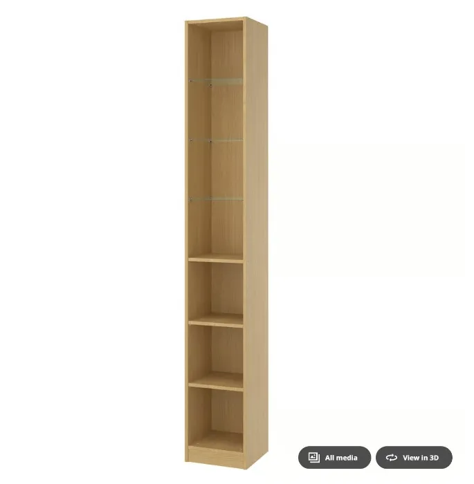 PAX Add-on mid-unit - oak effect 35x35x236 cm