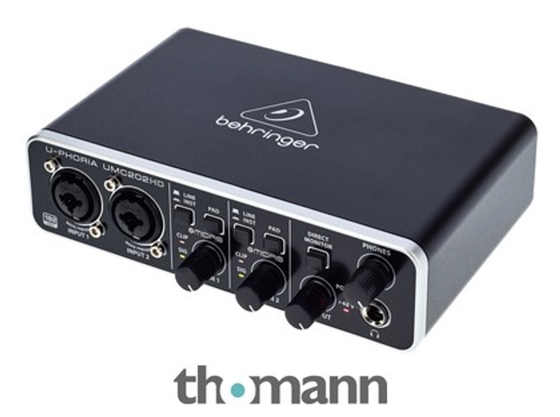 audio interface: Behringer UMC202HD