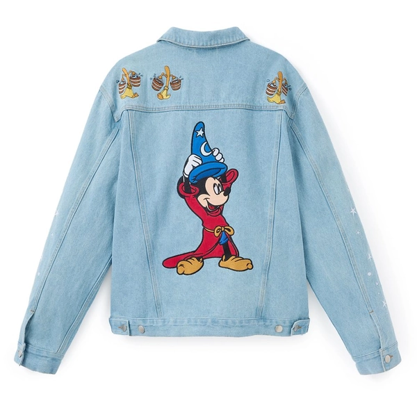 Sorcerer Mickey Mouse Denim Jacket for Adults – Fantasia | Disney Store
