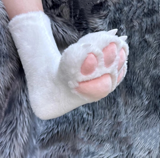 Cute Cat Paw Socks – Pink Paw Pads, Realistic Mini Paws - Etsy