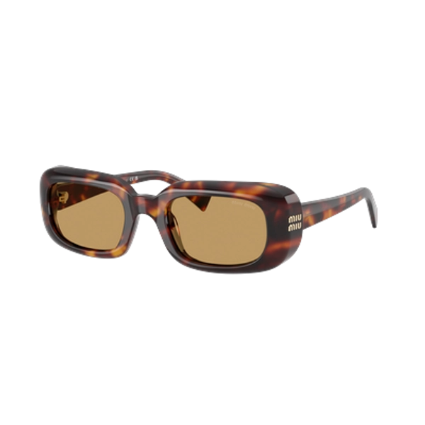 Miu Miu Woman Sunglass MU B13S - Frame color: Havana, Lens color: Brown